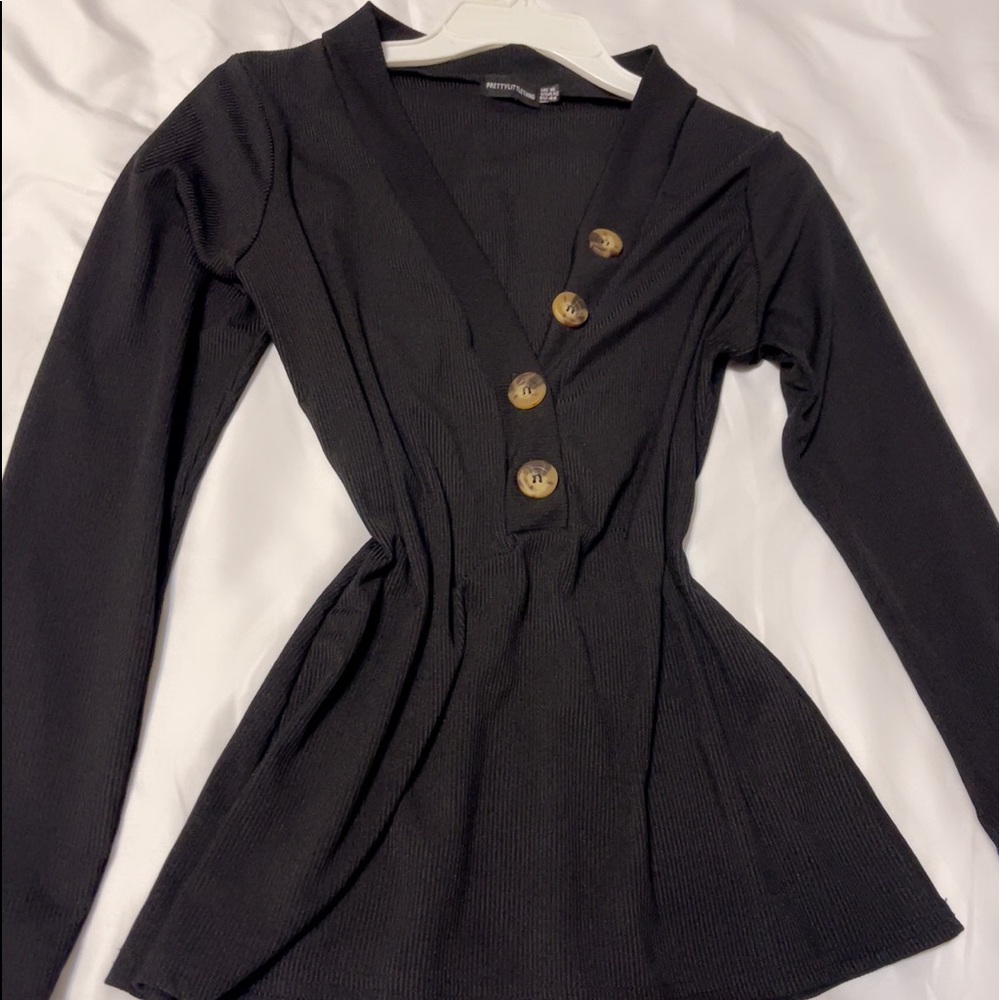 Long sleeve blouse. Size 12. Pretty little thing brand.